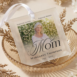 Mama In Loving Memory Gedenkfoto Andenken Ornament Aus Glas