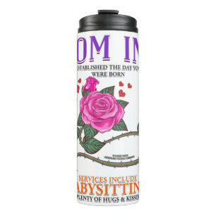 Mama Inc. Services umfassen Babysitting Funny Mthe Thermosbecher