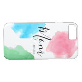 Mama individuell anpassbare Festjahreswasserfarbe Case-Mate iPhone Hülle (Rückseite (Horizontal))