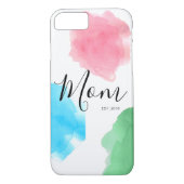 Mama individuell anpassbare Festjahreswasserfarbe Case-Mate iPhone Hülle (Rückseite)