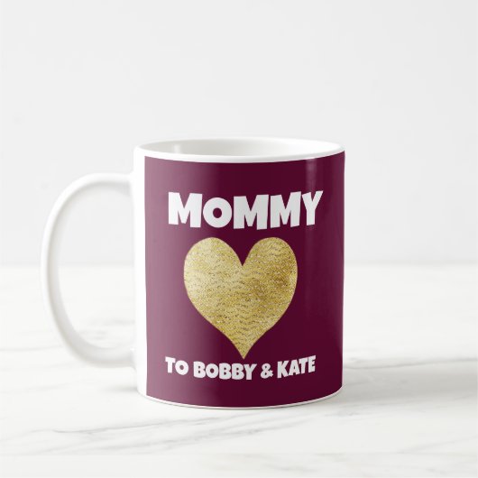 MAMA INDIVIDUELLE NAME KIDS KAFFEE TASSE (Links)