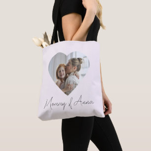 Mama individueller Name & Foto Personalisierte T Tasche