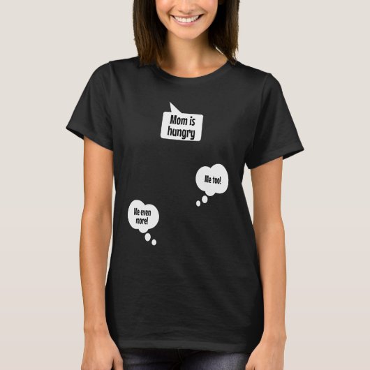 Mama is hungry Top for pregnant women with twins (Vorderseite)