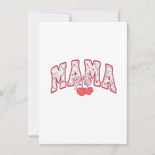 Mama ist 2025 Mothers Day Coquette Schleife Einladung