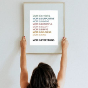 Mama ist alles Muttertagsgeschenk Poster