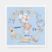 Mama ist blau serviette (Vorderseite)