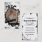 Mama ist da, wo das Herz ist Telefonnummerkarte (Vorne/Hinten)