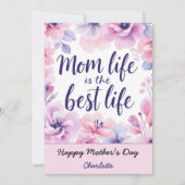 Mama ist das beste Leben | Muttertag Karte (Vorderseite)