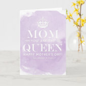 Mama ist die Königin | Muttertagskarten Karte (Gelbe Blume)