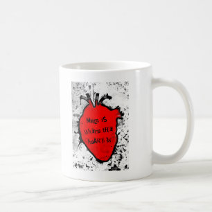 Mama ist dort, wo das anatomische Herz ist Kaffeetasse