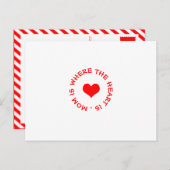 Mama ist dort, wo das Herz ist Postkarte (Vorne/Hinten)