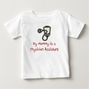 Mama ist ein Arzt-behilflicher Baby-T - Shirt