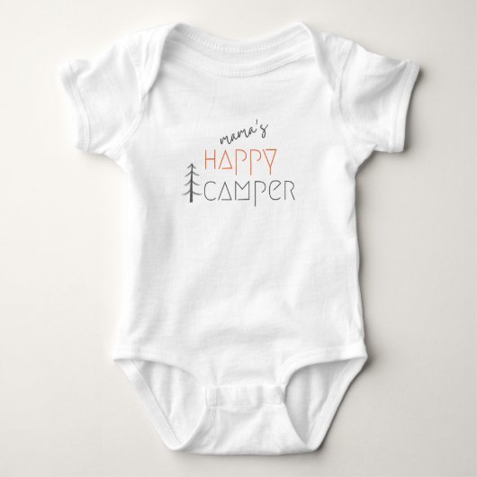 Mama ist ein glücklicher Camper. Baby Bodyssuits & Baby Strampler (Vorderseite)