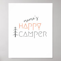 Mama ist ein glücklicher Camper. Poster & Prints