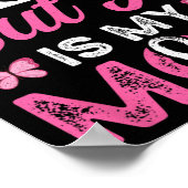 Mama ist ein überlebender rosa Ribbon Brustkrebs P Poster (Ecke)