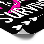 Mama ist ein Überlebenserlebnis für Brustkrebs 1 Poster (Ecke)