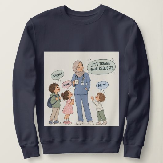 Mama ist eine Krankenschwester Sweatshirt (Design vorne)