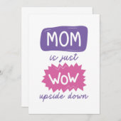 Mama ist einfach nur Würfel auf dem Kopf Dankeskarte (Vorne/Hinten)