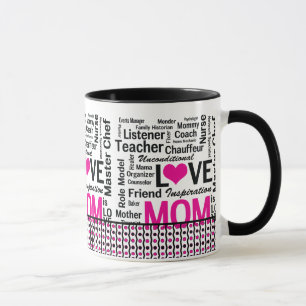 MAMA ist LIEBE, der Tag der Mutter, der Geburtstag Tasse