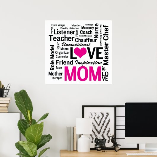 Mama ist Liebe - Multitasking-Do-it-All-Mama-Poste Poster (Heimbüro)
