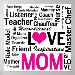 Mama ist Liebe - Multitasking-Do-it-All-Mama-Poste Poster