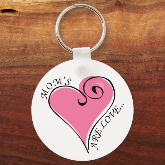 Mama ist Liebe Schlüsselanhänger (Vorderseite)