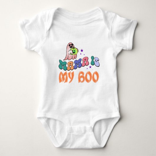 Mama ist mein BOO Baby Strampler (Vorderseite)