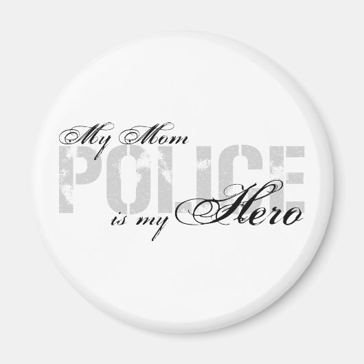 Mama ist mein Held - POLICE Magnet (Vorne)
