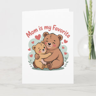 Mama ist mein Liebling Karte