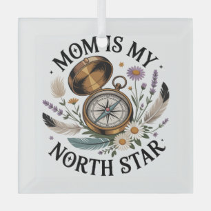 Mama ist mein Nordstern Ornament Aus Glas