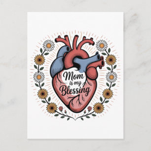 Mama ist mein Segen Feiertagspostkarte