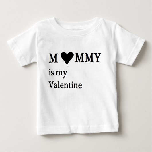 Mama ist mein Valentine-Baby-Säugling Baby T-shirt (Vorderseite)
