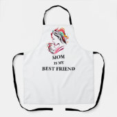 Mama ist meine beste Freundin, die die Schürze der (Vorderseite)