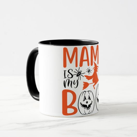 Mama ist meine boospoky-Mama Tasse (Vorderseite Links)