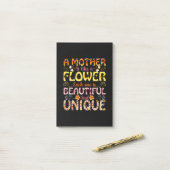 Mama ist Mutter wie Blume Post-it Klebezettel (Auf Schreibtisch)