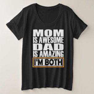 MAMA IST PHANTASTISCHER VATER IST PHANTASTISCH, IC GROßE GRÖßE T-Shirt