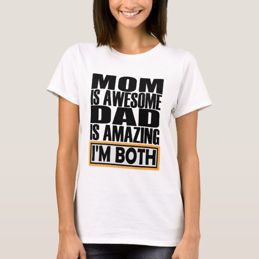 MAMA IST PHANTASTISCHER VATER IST PHANTASTISCH, IC T-Shirt (Vorderseite)