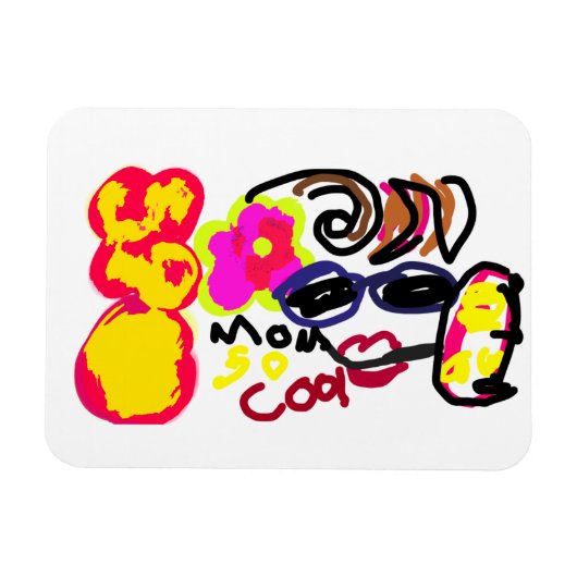 Mama ist so cool  magnet (Horizontal)