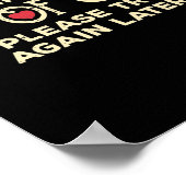 Mama ist vorübergehend außer Ordnung, sonnendurchf Poster (Ecke)