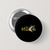 Mama jagt Stockenten-Mama-Tarnung MütterM Button (Vorne & Hinten)