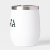 Mama Jahr für Jahr - trendige Blumencoffee Tasse (Rückseite)