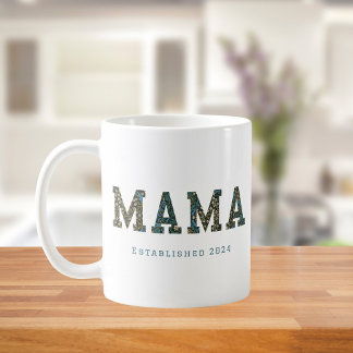 Mama Jahr für Jahr - trendige Blumencoffee Tasse