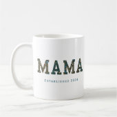 Mama Jahr für Jahr - trendige Blumencoffee Tasse (Links)