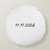 Mama-Jahr | Mama Personalisiert Datum Rundes Kissen (Rückseite)