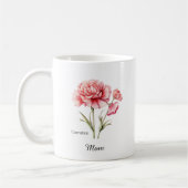 Mama Januar-Geburtsblume Kaffeetasse (Links)