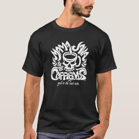 Mama Java und das Café finden Musik und Kaffee-Mas T-Shirt (Vorderseite)