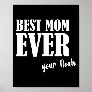 Mama je jemals _ Frauen Mutter Mutti Vorname Noah Poster