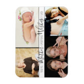 Mama Jeder Will | Chic White Quote Family Foto Magnet (Vertikal)