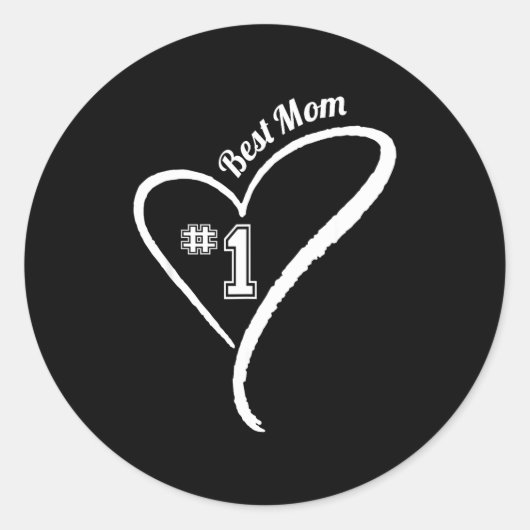 Mama jemals runder aufkleber (Vorderseite)