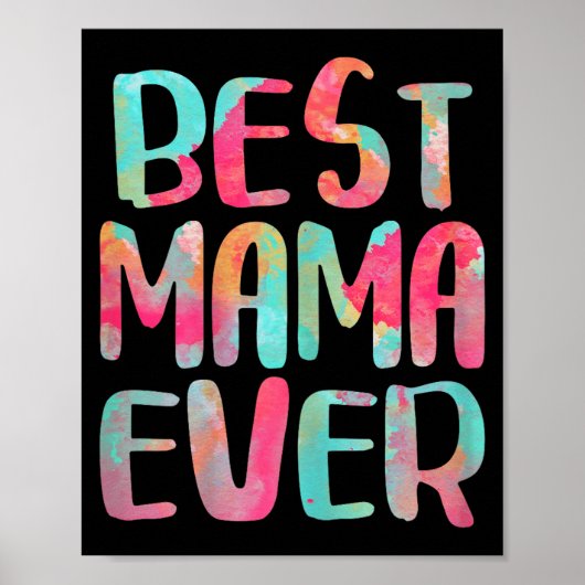 Mama jemals T-Shirt Frauen Muttertag Poster (Vorne)